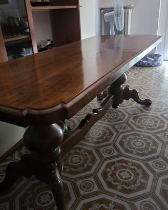 Tavolo noce massello 200x80 con 4 sedie