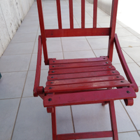 Sediolina in legno richiudibile