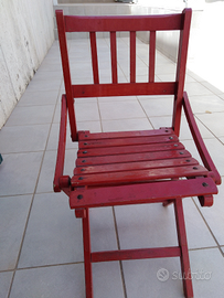 Sediolina in legno richiudibile