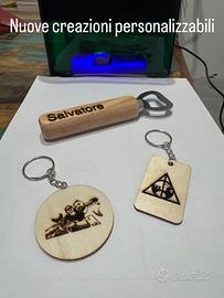 Portachiavi o calamite personalizzate