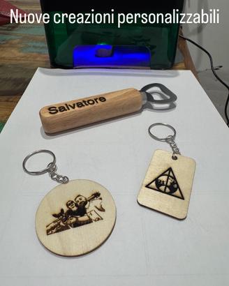 Portachiavi o calamite personalizzate