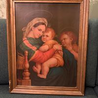 Stampa d’epoca “Madonna della Seggiola”  Raffaello