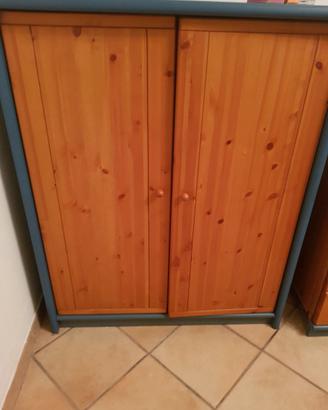 Credenza e tavolo legno abete massello Grattarola