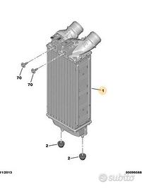 Intercooler Peugeot 3008 5008 CITROEN C4 DS4 DS5