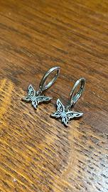 orecchini con farfalla