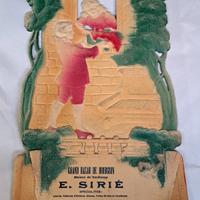 2 cartoncini pubblicitari in rilievo primi 900