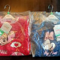 Set 2 Body velluto Disney Minnie 12 mesi NUOVI