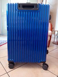 valigia trolley rigido blu 