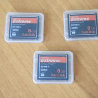 3 Compact Flash da 8Gb