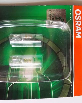 osram ultra life, w5w (2 lampade) lampadina targa