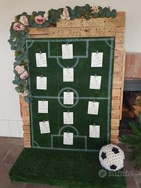 Tableau matrimonio tema calcio 