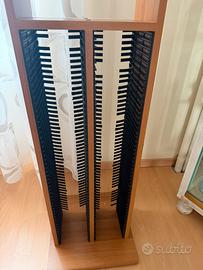 Porta cd e dvd in legno