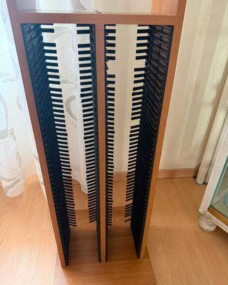 Porta cd e dvd in legno