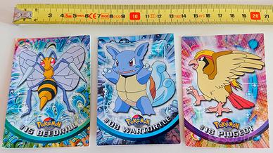 3 Carte Pokemon - Beedrill, Wartortle, Pidgeot