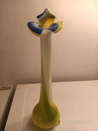 Vaso in vetro soffiato di Murano,  Giglio di Calla