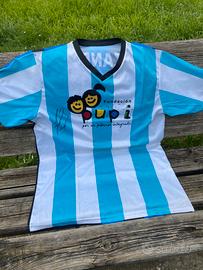 Maglietta da calcio di zanetti firmata