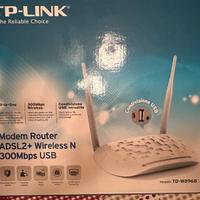 Modem Modem Router ADSL2+ Wireless N 300Mbps USB