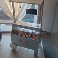 Carrello porta gelato in legno - gioco per bambini