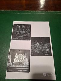 3 piccole mattonelle da appendere