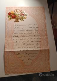 antica letterina di Natale di una figlia ai genito