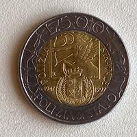 Lotto 7 monete 500 Lire 1989-1999 commemorative