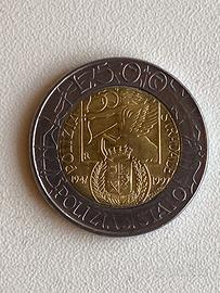 Lotto 7 monete 500 Lire 1989-1999 commemorative