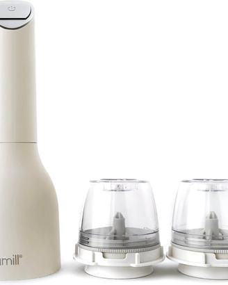 Macina pepe-sale-spezie in ceramica a batteria