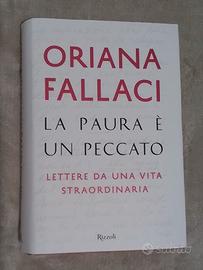 LIbro ORIANA FALLACI La paura è un peccato