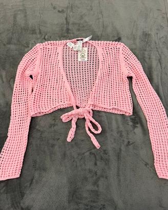 Cardigan corto Tezenis rosa