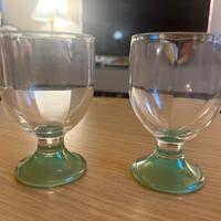 Bicchieri vetro Vintage Made in Italy