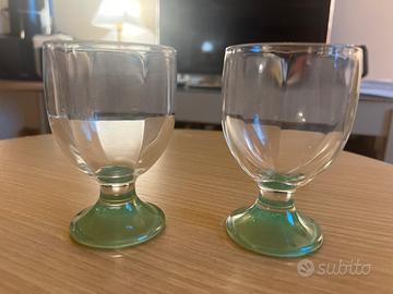 Bicchieri vetro Vintage Made in Italy
