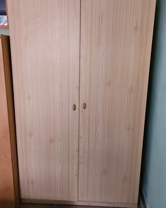 Armadio 2 ante effetto legno chiaro