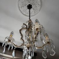 Lampadario in cristallo stile Maria Teresa