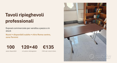 Tavoli ripieghevoli professionali