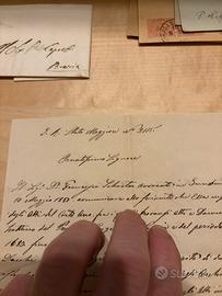 Italia Regno - Umberto I, Lotto lettere e documen.
