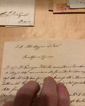 Italia Regno - Umberto I, Lotto lettere e documen.