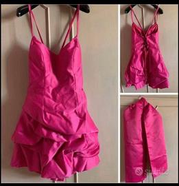 Vestito hot sale raso fucsia