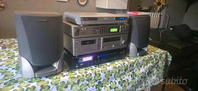 Impianto HI-FI Modulare con Amplificatore Bluetoot