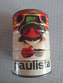Barattolo in latta caffè Paulista VINTAGE del 1966