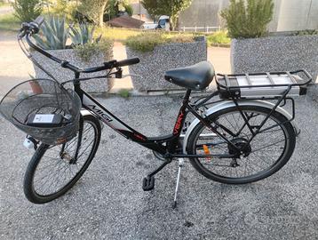 bici elettrica marca migy con batteria a litio