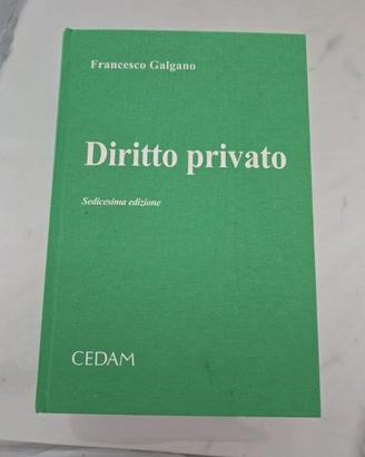 Libro di Diritto Privato Francesco Galgano