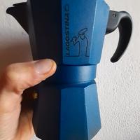 Moka Lagostina grande colore blu