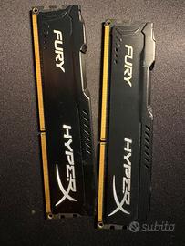 2x8 gb RAM Kingston fury hyperx ddr3