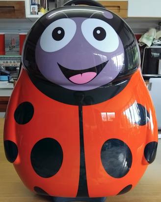 Valigia per bambini a forma di coccinella