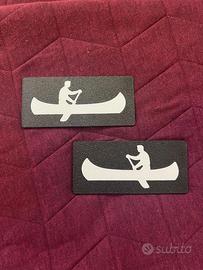 Coppia 2 targhette Fiat panda 4x4 Sisley 141 dx+sx