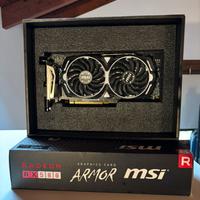 GPU MSI Armor AMD Radeon RX 580 8gb VRAM GDDR5
