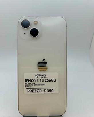 iPhone 13 256GB bianco usato garanzia 