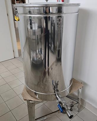 Maturatore miele 2pz- inox 250 kg scarico completo
