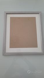 Cornice in legno color argento