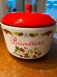 Biscottiera in ceramica